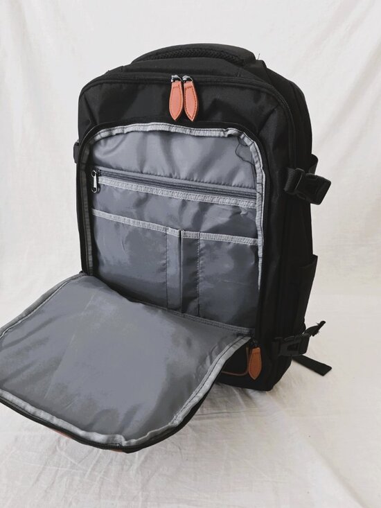 NWT! Muisse Laptop Travel Backpack Duffel Tote w/USB Cord and Luggage Strap main image 13